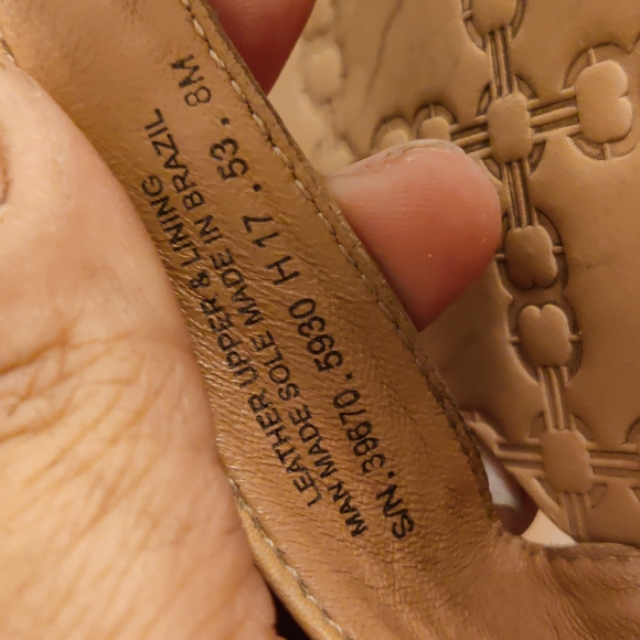 SALE - Tory Burch Marianne Makeup Leather thongs sz 8 - Picture 3 of 8